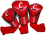 Team Golf NCAA Contour Golf Club Headcovers (3 Count), Numbered 1, 3, & X, Fits Oversized Drivers, Utility, Rescue & Fairway Clubs, Velour lined for Extra Club Protection
