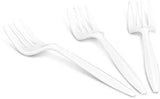 PlastX Cutlery 1000 Count Disposable Plastic White Forks, Great For Every Day, Home, Office, Party, or Restaurants,