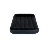 Intex Pillow Rest Classic Airbed with Built-in Pillow and Electric Pump, Twin