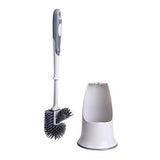 TreeLen Toilet Brush and Holder,Toilet Bowl Cleaning Brush Set,Under Rim Lip Brush and Storage Caddy for Bathroom