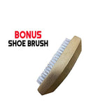 Boot Scraper, Scrubber, Cleaner, Dryer with Two Side Step Pads No Mounting Required Indoor and Outdoor use - Includes Extra Shoe Brush - Easy to Use for Children & Adults