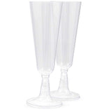 140 pc Clear Plastic Classicware Glass Like Champagne Wedding Parties Toasting Flutes Party Cocktail Cups
