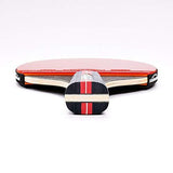 SSHHI 5-Star Table Tennis Bats,2 Pcs Ping Pong Paddle,Indoor or Outdoor Game, Solid/As Shown/A
