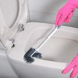 TreeLen Toilet Brush and Holder,Toilet Bowl Cleaning Brush Set,Under Rim Lip Brush and Storage Caddy for Bathroom