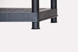 Keter 5-Shelf Heavy Duty Utility Plastic Freestanding Ventilated Shelving Unit, Black