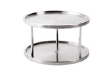 Juvale Lazy Susan Turntable Kitchen Organizer Spices Tableware Food Service - 10.5" Stainless Steel