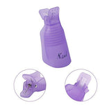 Benbilry Nail Polish Remover Clips, 10 Pcs Reusable Soak Off Gel Plastic Nail Art Soak Off Clip Caps UV Gel Polish Removal (Purple)