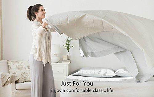 EMONIA Queen Sheets Set -6 Pieces Bed Sheets-Microfiber Super Soft 1800 Series Deep Pocket Fitted Sheets-Wrinkle