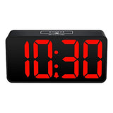DreamSky Compact Digital Alarm Clock with USB Port for Charging, Adjustable Brightness Dimmer, Bold Digit Display, 12/24Hr, Snooze, Adjustable Alarm Volume, Small Desk Bedroom Bedside Clocks.