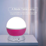 Night Light Lamp Projector, Star Light Rotating Projector, Star Projector Lamp with 8 Colors and 360 Degree Moon Star Projection with 6.5ft USB Cable, Unique Lamp for Children Nursery Room Pink by Moredig