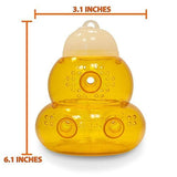 Aspectek Wasp Trap 2-pack - Traps Wasps, Hornets, Yellow Jackets / Wasp Repellent, Hornet Trap, Bee Catcher, Safe and Natural