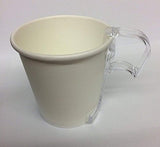 16 oz Paper Coffee Cups with lids - 100/sets- Plus 5-Clip on Cup Handles