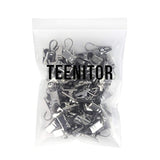 Teenitor 50 PCS Stainless Steel Curtain Clips with Hook for Curtain, Photos, Home Decoration Outdoor Party Wire Holder