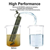 Membrane Solutions Straw Water Filter Survival Filtration Portable Gear Emergency Preparedness Supply for Drinking Hiking Camping Travel Hunting Fishing Team Family Outing