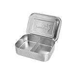 LunchBots Small Snack Packer Stainless Steel Container - Mini Food Container with 2 Compartments for Fruits, Vegetables and Finger Foods - Eco-Friendly, Dishwasher Safe and Durable
