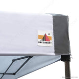 ABCCANOPY 10 x 10 Beach Canopy Tens Pop Up Canopy Tent Commercial Tents Instant Portable Shade Canopy Folding with Wheeled Carry Bag, White