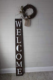 SmithFarmCo Wooden Welcome Sign for Home Front Porch Sign/Front Door Sign: Rustic Wood