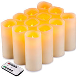 Flameless Candles Flickering LED Candles Set of 12 (D:2.2