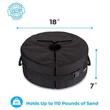 Rhino Round Umbrella Base Weight, 18" ~ fits any Offset, Cantilever or Outdoor Patio Umbrella Stand - Replaces Ugly Sand Bags ~ Easy set up