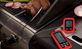 Wireless Meat thermometer - digital grill oven or smoker remote food thermometers, Wireless Accessories for Safe Remote BBQ Grilling, Kitchen Cooking, Smokers and You Can Even Make Candy (Red)