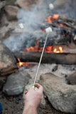 MalloMe Marshmallow Roasting Sticks Set of 10 Telescoping Rotating Smores Skewers & Hot Dog Fork 30 Inch Kids Camping Campfire Fire Pit Accessories | FREE Pouch, 10 Bamboo & Marshmallow Sticks Ebook