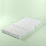 Zinus Gel Memory Foam 5 Inch Tri-Fold Comfort Portable Folding Floor Mat, Twin