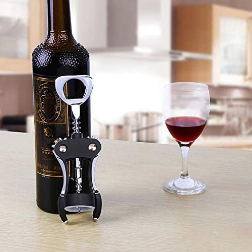 FOHO Wine Opener, Premium Multifunctional Wing Corkscrew Wine Bottle Opener, Luxury Waiter Corkscrew with Stopper Set for Wine Enthusiast Waiters