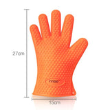 BBQ Gloves Silicone Heat Resistant BBQ Grill Gloves Great for Barbeque, Oven, Cooking, Frying, Baking, Smoking, Potholder, FDA Approved and BPA Free (Tong included)