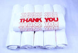 R Noble Thank You Reusable Grocery Plastic Bags, 1/6, 15mic, 600 Count