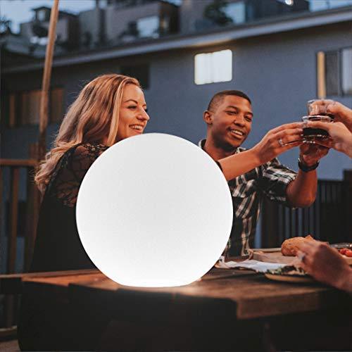 LED Light Ball LOFTEK: 16-inch RGB Colors Light Sphere with Remote Control, Cordless Floating Pool Lights, IP68 Waterproof and Rechargeable Battery, Sensory Toys for Kids, Home, Garden, Party Decor