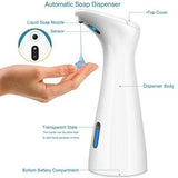 AUKUYE Hands Free Soap Dispenser Case for Bathroom and Kitchen (White)