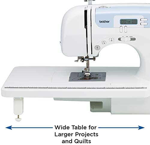 Brother Sewing and Quilting Machine, CS6000i, 60 Built-in Stitches, 2.0" LCD Display, Wide Table, 9 Included Sewing Feet