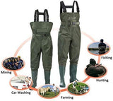 Kingdom Chest Waders Waterproof - Hunting & Fishing Waders with Neoprene Boots, Nylon and PVC Insulated Material