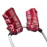 schpinn & co. Waterproof Stroller Hand Gloves Keep Mom or Dad Warm - One Size Fits All - Burgundy