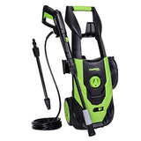 PowRyte Elite 2100 PSI 1.8 GPM Electric Pressure Washer, Power Washer with Adjustable Spray Nozzle, Extra Turbo Nozzle, Onboard Detergent Tank