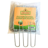 The Relaxed Gardener Galvanized Landscape Staples-100 Count Bag Anti-Rust Professional Grade 6 Inch 11 Gauge