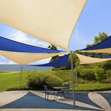Windscreen4less 8' x 8' x 8' Sun Shade Sail Canopy in Beige with Commercial Grade (3 Year Warranty) Customized