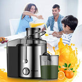 Homeleader Juicer Juice Extractor 3 Speed Centrifugal Juicer with Wide Mouth, for Fruits and Vegetables, BPA-Free