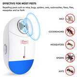 [2018 NEW]Ultrasonic Pest Repeller - Electronic Mouse Repellent & Mosquito Repellent Plug in Pest Control - Bug Repellent for Mice,Rat,Bug,Flea,Roach,Ant,Fly - No More Mouse Traps,Sprayers & Oils