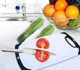 Chef Splendid 3-Piece Non-Slip Plastic Cutting Board Set, Drip Juice Groove, Dishwasher Safe, BPA Free, FDA Approved