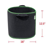 Garden4Ever Grow Bags 5-Pack 10 Gallon Aeration Fabric Pots Container with Handles