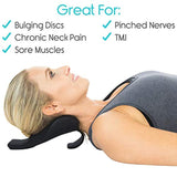 Vive Neck Support Relaxer - Shoulder Chiropractic Pillow - Cervical Spine Relieve, Neckbone Muscle Tension Reliever - Pressure Relief, Stiff Chronic Pain, Disc Alignment