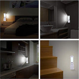 Bonashi 2 Pack 3-in-1 Emergency Power Failure LED Light, Motion Sensor Wall Night Light & Handheld Rechargeable Torch Portable, Bright White