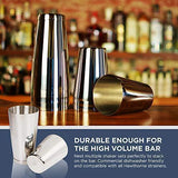 Boston Shaker: Professional Stainless Steel Cocktail Shaker Set, including 18oz Unweighted & 28oz Weighted Shaker Tins