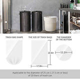 4 Gallon 220 Counts Strong Trash Bags Garbage Bags, Bathroom Trash Can Bin Liners, Small Plastic Bags for home office kitchen, fit 12-15 Liter, 3,3.5,4.5 Gal, Clear kitchen, Clear
