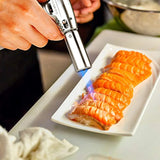 BEST CULINARY TORCH - Chef Torch for Cooking Crème Brulee - Aluminum Hand Butane Kitchen Torch - Blow Torch with Adjustable Flame - Cooking Torch - Perfect for Baking, BBQs, Crafts + Recipe eBook