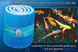 Koral Filters Aquarium Filter Pad Media Roll - Dye-Free and Blue Bonded - Cut to Fit - Durable - Fish and Reef Aquarium Compatible - Clean Water