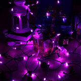 Brizled Purple Halloween Lights, 100 LED 33ft Halloween String Lights, 120V UL Certified Christmas Lights Connectable Mini Light for Indoor&Outdoor, Halloween, Christmas, Party and Holiday Decoration
