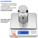 Smart Weigh Digital Pro Pocket Scale with Back-Lit LCD Display, Tare, Hold and PCS Features, 2000 x 0.1g