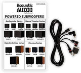 Acoustic Audio PSW-10 400 Watt 10-Inch Down Firing Powered Subwoofer (Black)
